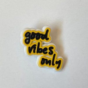 good vibes only crocs charms